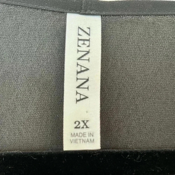 Zenana sheer black cocoon cardigan/wrap, 2X, 100% polyester, EUC - Picture 4 of 6